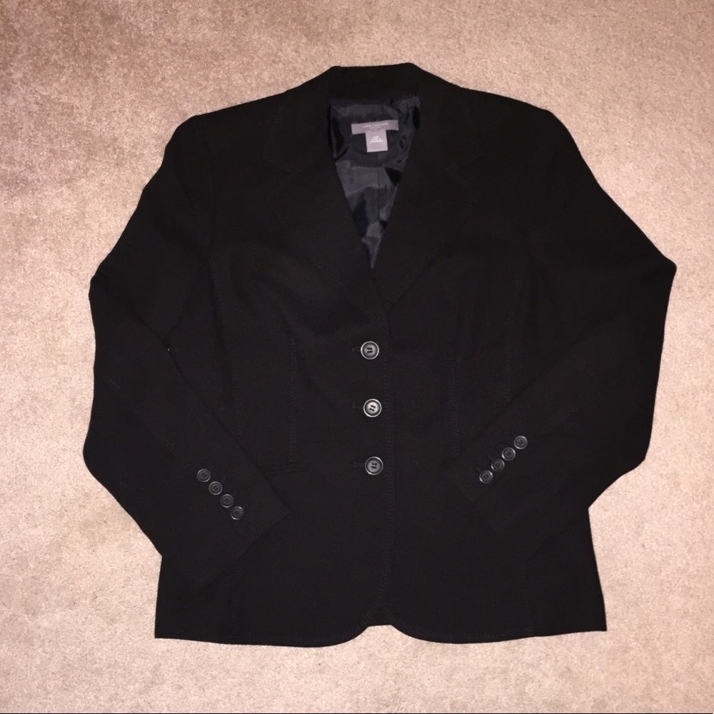 Ann Taylor blazer black 12p